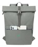 Rivacase Gremio Rucksack City backpack Grau Polyester, Recyceltes Polyethylenterephthalat (rPET)