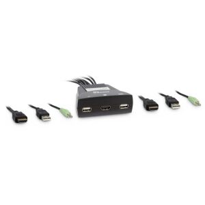 Inter-Tech 88887340 Tastatur/Video/Maus (KVM)-Switch Schwarz