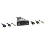 Inter-Tech 88887340 Tastatur/Video/Maus (KVM)-Switch Schwarz