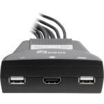 Inter-Tech 88887340 Tastatur/Video/Maus (KVM)-Switch Schwarz