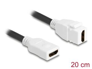 DELOCK Keystone Modul HDMI Buchse zu HDMI Buchse 8K20cm weiß