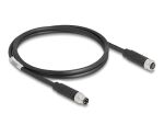 DeLOCK M8 3 Pin Kabel A-kodiert Stecker zu Buchse PUR (TPU) 1 m