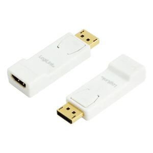 LogiLink CV0057 Kabeladapter DisplayPort HDMI Weiß, Gelb