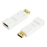 LogiLink CV0057 Kabeladapter DisplayPort HDMI Weiß,...