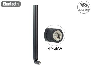 DELOCK WL-Antenne RP-SMA 5,5-9dBi Kippgelenk schwarz