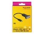DeLOCK 63908 Serien-Kabel Schwarz 0,15 m DB-9