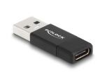 DeLOCK USB 3.2 Gen 2 Adapter USB Typ-A Stecker zu USB Type-C Buchse aktiv schwarz