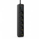 Inca IPW-44SY Spannungsschutz Schwarz 5 AC-Ausgänge 230 V 1,5 m