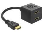 DeLOCK Adapter HDMI male to 2x HDMI female HDMI-Kabel 0,2...