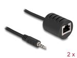 DELOCK Stereo Audio Extender RJ45 Bu zu 3,5mm Klinkenst 2 St
