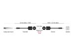 DeLOCK Stereo Audio Extender RJ45 Buchse zu 3,5 mm Klinkenstecker Cat.5 bis 50 m Set 2 Stück