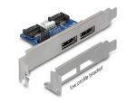 DELOCK Slotblech 2x eSATAp