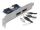 DELOCK Slotblech 2x eSATAp