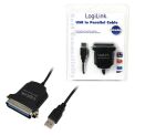 LogiLink AU0003C Paralleles Kabel Schwarz 1,5 m