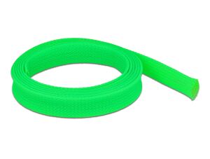 DELOCK Geflechtschlauch dehnbar 2 m x 19 mm grün