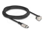 DeLOCK USB 2.0 Kabel USB Type-C Stecker zu Stecker 180° gewinkelt 2 m PD 60 W