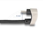 DeLOCK USB 2.0 Kabel USB Type-C Stecker zu Stecker 180° gewinkelt 2 m PD 60 W