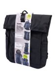 TROIKA BBL51/BK Rucksack City backpack Schwarz Polyester, Polyurethan (PU), Plane