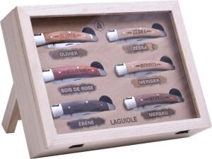Laguiole Messer-Set 6tlg. klappbar mit Holzgriff