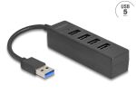 DELOCK USB Hub 4 Port USB 5 Gbps mit 4 x USB Typ-A Buchse sw