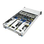 ASUS RS720A-E13-RS8G Socket SP5 Rack (2U) Schwarz, Silber
