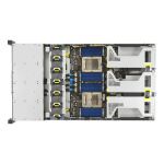 ASUS RS720A-E13-RS8G Socket SP5 Rack (2U) Schwarz, Silber