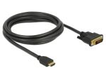 DeLOCK 85654 Videokabel-Adapter 2 m HDMI Typ A (Standard) DVI Schwarz