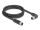 DELOCK M12 Kabel L-kodiert 4 Pin St r. gew. zu Bu PUR 2m sw