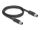 DELOCK M12 Kabel L-kodiert 4 Pin St zu St PUR 1m schwarz