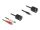DeLOCK Stereo Audio Extender RJ45 Buchse zu 3,5 mm Klinkenstecker und RJ45 Buchse zu 2 x Cinch Stecker Cat.5 bis 50 m Set 2 Stück