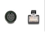 DeLOCK M12 Adapterkabel A-kodiert 8 Pin Buchse zu RJ45 Stecker 50 cm