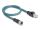 DeLOCK M12 Adapterkabel A-kodiert 8 Pin Buchse zu RJ45 Stecker 50 cm