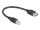 DeLOCK 81528 USB Kabel USB 2.0 0,2 m USB B USB A 0,48 Gbit/s Schwarz
