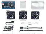 Seasonic MagFlow 3-Fan Kit Computergehäuse Ventilator 12 cm Schwarz 3 Stück(e)