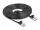 DELOCK Patchkabel gewinkelt RJ45 S/FTP Cat6 5,00m Schwarz