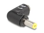 DeLOCK DC Adapter 5,5 x 2,5 mm Stecker zu 5,5 x 2,5 mm Buchse 90° gewinkelt