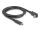 DeLOCK USB 10 Gbps Kabel USB Type-C Stecker zu USB Type-C Stecker gewinkelt oben / unten 1 m 4K PD 60 W mit E-Marker
