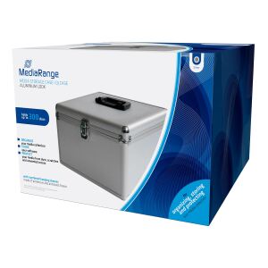 MediaRange BOX76 CD-Hülle Gehäusebox 300 Disks Silber