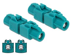 DELOCK Adapter HSD Z Buchse zu HSD Z Buchse