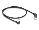 DELOCK RJ45 Netzwerkkabel Cat.6A S/FTP Slim 90° 0,25m...
