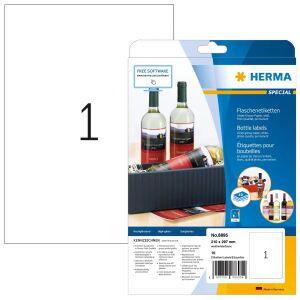 HERMA Inkjet-Etiketten A4 210x297 mm weiß Papier glänzend 10 St.