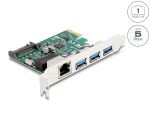 DELOCK PCI Express x1 Karte zu 3 x USB 5 Gbps Typ-A Buchse