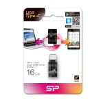 Silicon Power Mobile C31 USB-Stick 16 GB USB Type-A / USB Type-C 3.2 Gen 1 (3.1 Gen 1) Schwarz, Silber