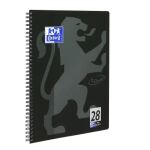 Oxford 400121610 Notizbuch A4+ 160 Blätter Schwarz, Grau