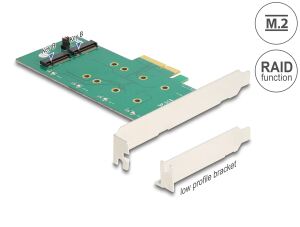 DELOCK PCI Expr Card 2x M.2 Key B Slot int +LowProfile