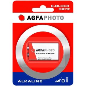 AgfaPhoto Batterie Alkaline Power -9V 6LR61 E-Block 1St.