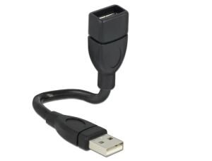 DeLOCK 15cm USB 2.0 USB Kabel 0,15 m USB A Schwarz