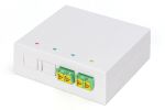 Digitus FTTH Gehäuse, 2 x LC/APC DX Kupplung mit Shutter