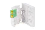 Digitus FTTH Gehäuse, 2 x LC/APC DX Kupplung mit Shutter