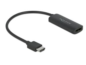 DeLOCK Adapter HDMI-A Stecker zu DisplayPort Buchse 4K 60 Hz